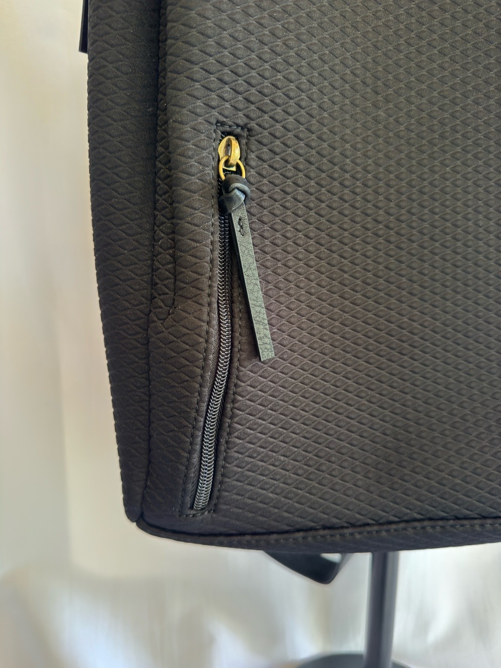 The Sak Olvera Metro Black Textured Backpack with Gold Accents NWOT - Picture 5 of 7